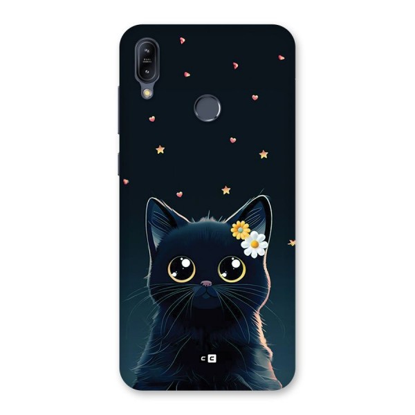 Cat With Flowers Back Case for Zenfone Max M2
