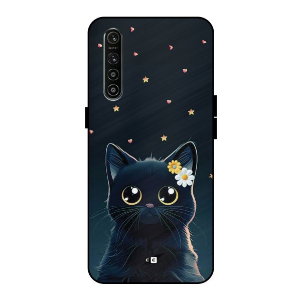 Cat With Flowers Metal Back Case for Realme XT