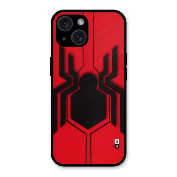 Center Spider Metal Back Case for iPhone 15