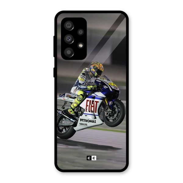 Champion Biker Glass Back Case for Galaxy A32