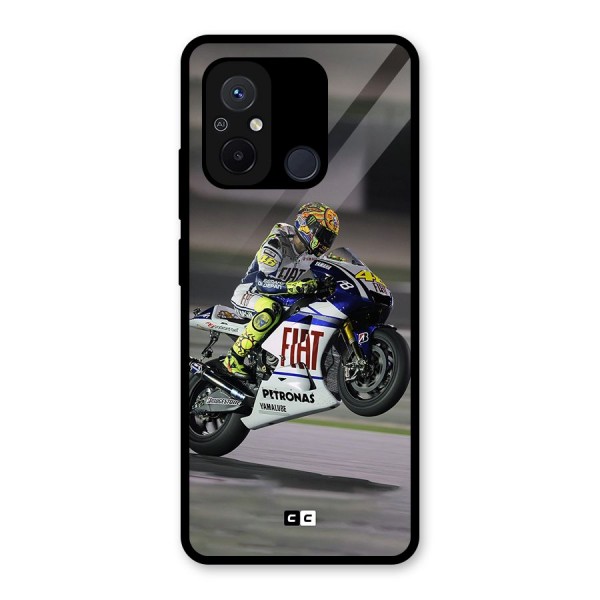Champion Biker Glass Back Case for Redmi 12C