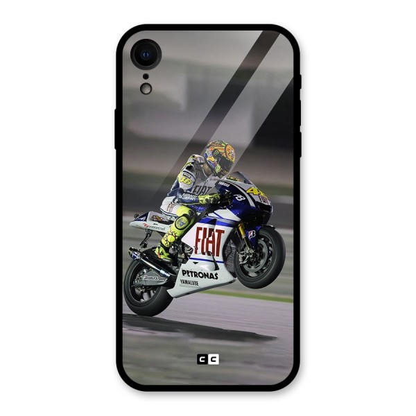 Champion Biker Glass Back Case for iPhone XR