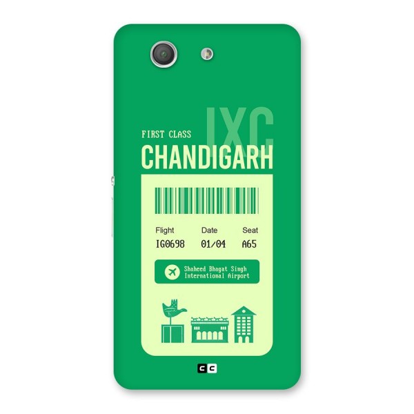 Chandigarh Boarding Pass Back Case for Xperia Z3 Compact
