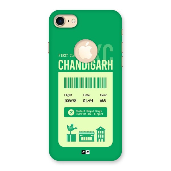 Chandigarh Boarding Pass Back Case for iPhone 7 Logo Cut