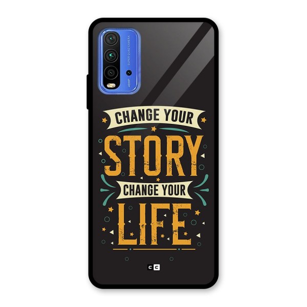 Change Your Life Glass Back Case for Redmi 9 Power