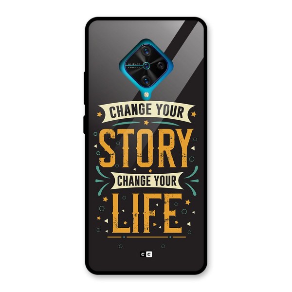 Change Your Life Glass Back Case for Vivo S1 Pro
