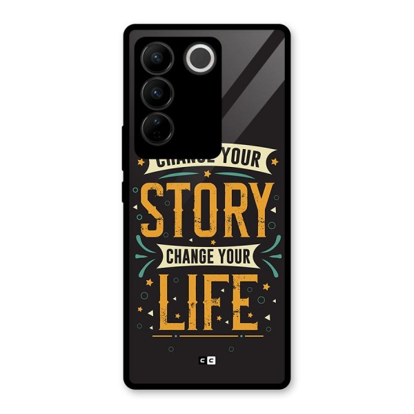 Change Your Life Glass Back Case for Vivo V27