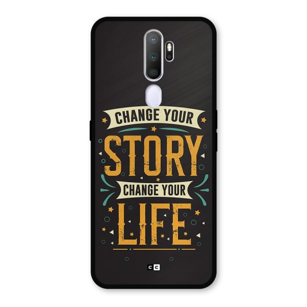 Change Your Life Metal Back Case for Oppo A5 (2020)