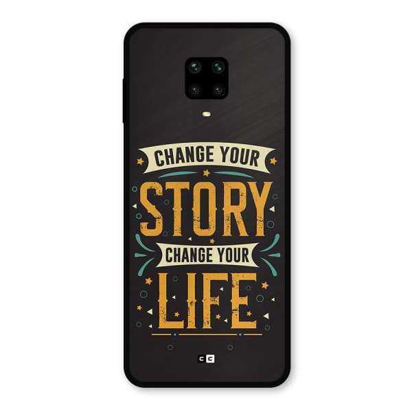Change Your Life Metal Back Case for Redmi Note 9 Pro Max