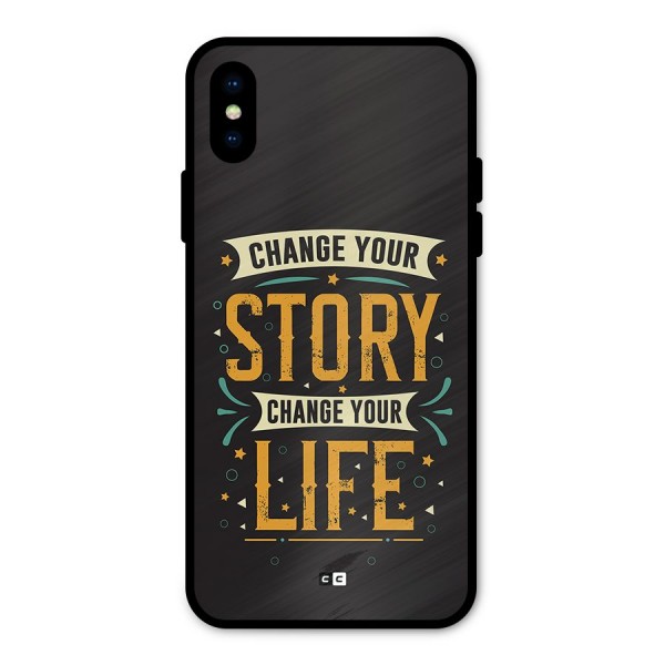 Change Your Life Metal Back Case for iPhone X
