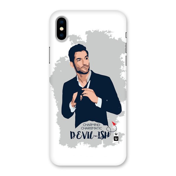Charming Charismatic Lucifer Back Case for iPhone X