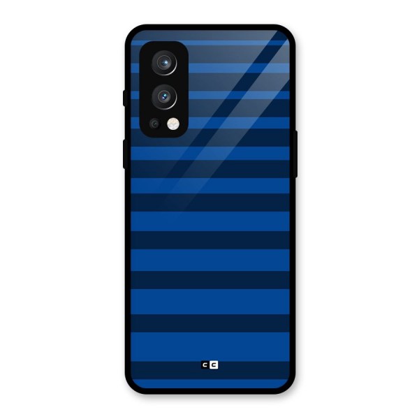 Chelsea Stripes Glass Back Case for OnePlus Nord 2 5G