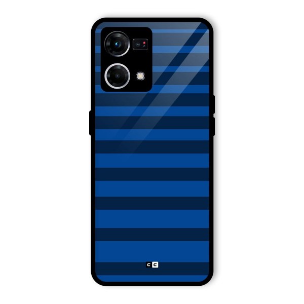 Chelsea Stripes Glass Back Case for Oppo F21 Pro 4G