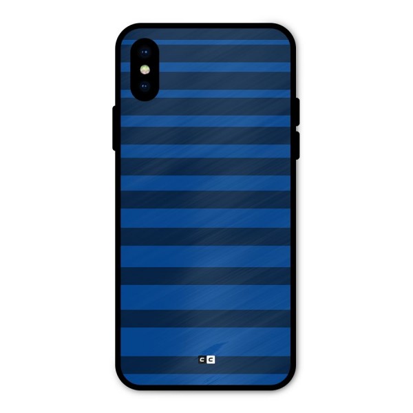 Chelsea Stripes Metal Back Case for iPhone XS