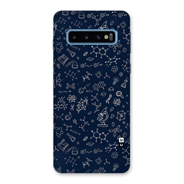 Chemistry Doodle Art Back Case for Galaxy S10