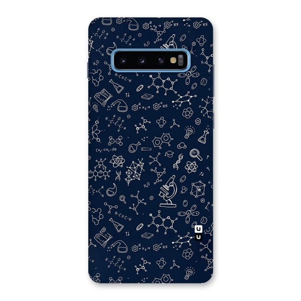 Chemistry Doodle Art Back Case for Galaxy S10 Plus