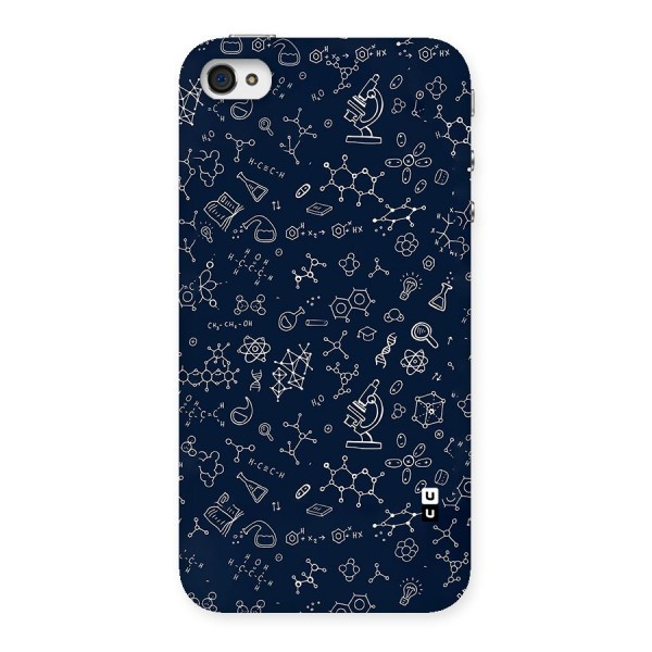 Chemistry Doodle Art Back Case for iPhone 4 4s