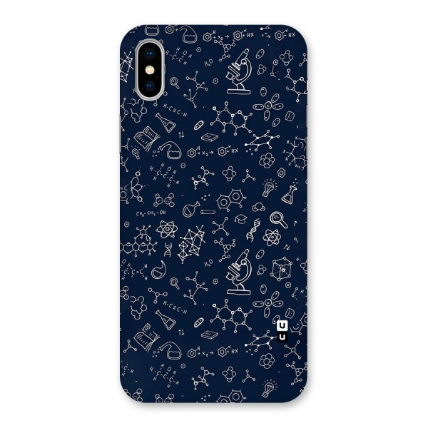 Chemistry Doodle Art Back Case for iPhone X