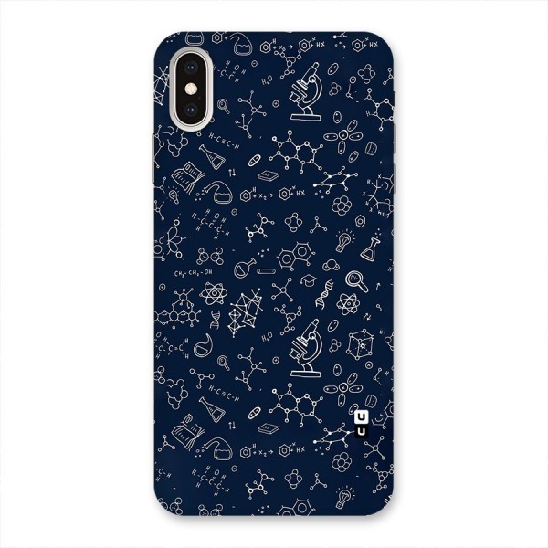 Chemistry Doodle Art Back Case for iPhone XS Max