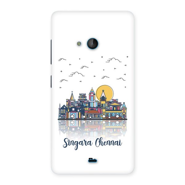 Chennai City Back Case for Lumia 540