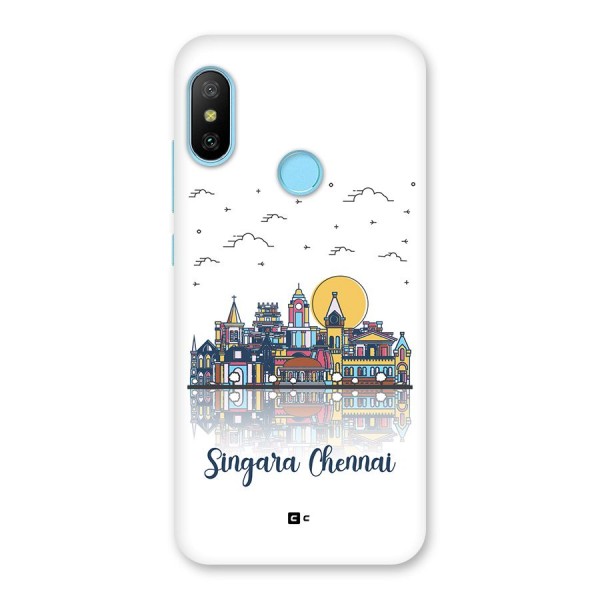 Chennai City Back Case for Redmi 6 Pro