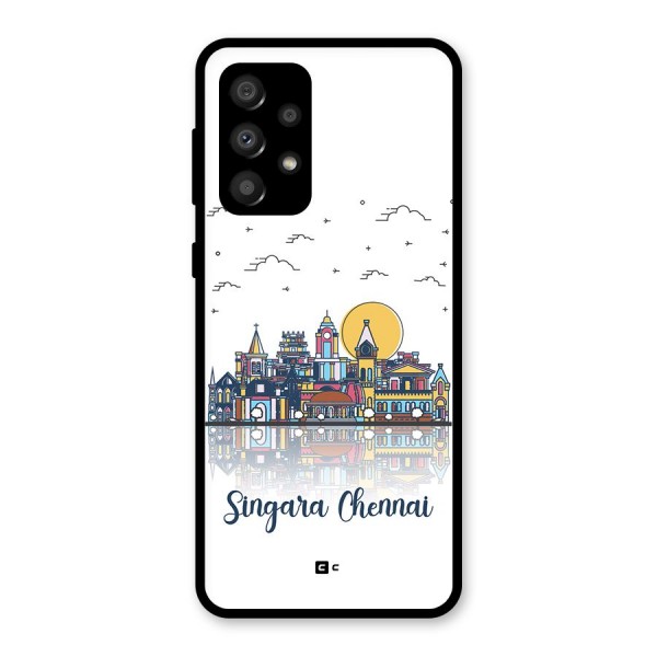 Chennai City Glass Back Case for Galaxy A32