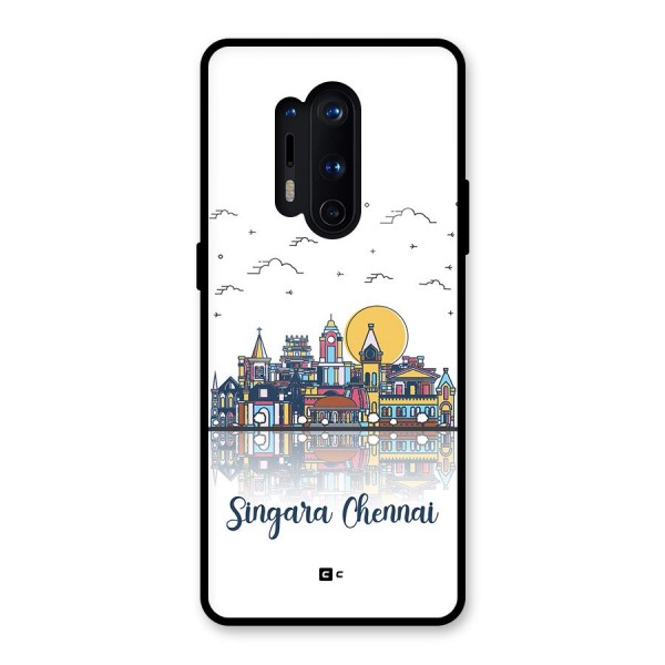 Chennai City Glass Back Case for OnePlus 8 Pro
