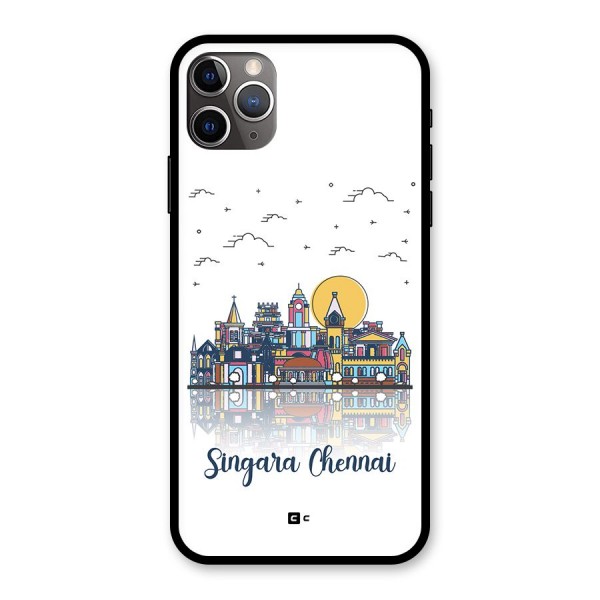 Chennai City Glass Back Case for iPhone 11 Pro Max