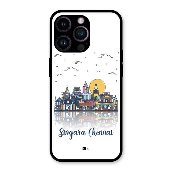 Chennai City Glass Back Case for iPhone 14 Pro Max