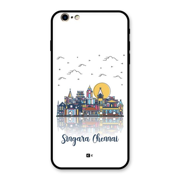 Chennai City Glass Back Case for iPhone 6 Plus 6S Plus