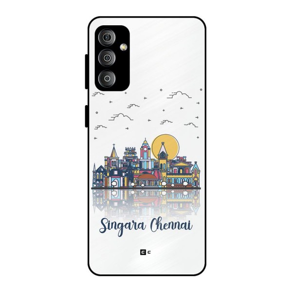 Chennai City Metal Back Case for Galaxy F23