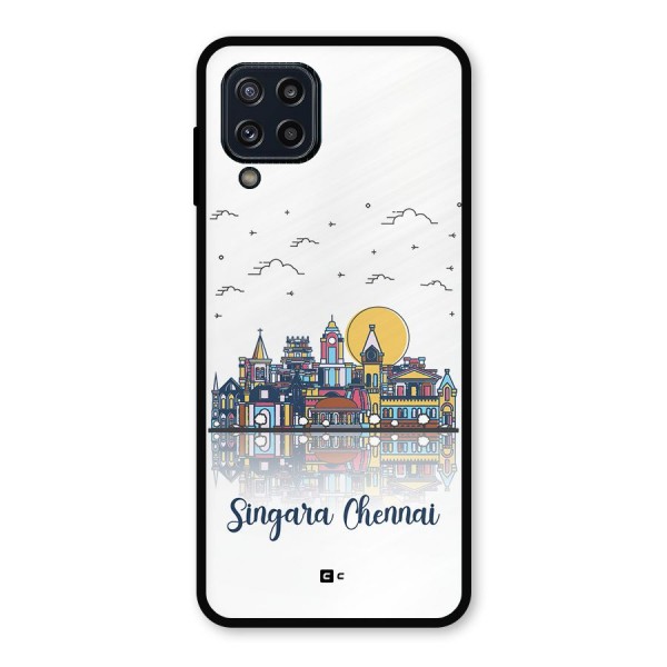 Chennai City Metal Back Case for Galaxy M32