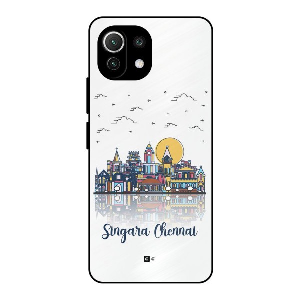 Chennai City Metal Back Case for Mi 11 Lite
