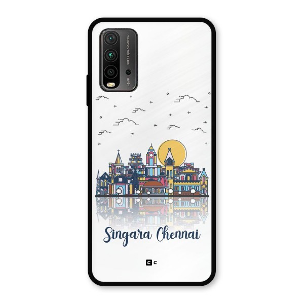 Chennai City Metal Back Case for Redmi 9 Power
