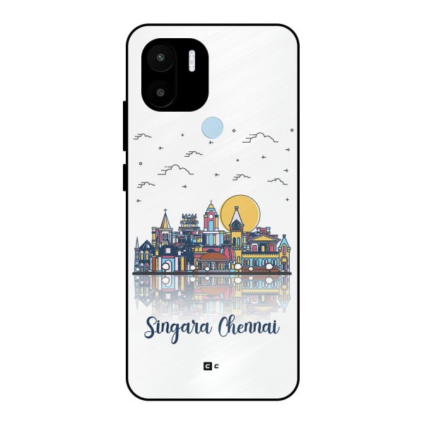 Chennai City Metal Back Case for Redmi A1 Plus