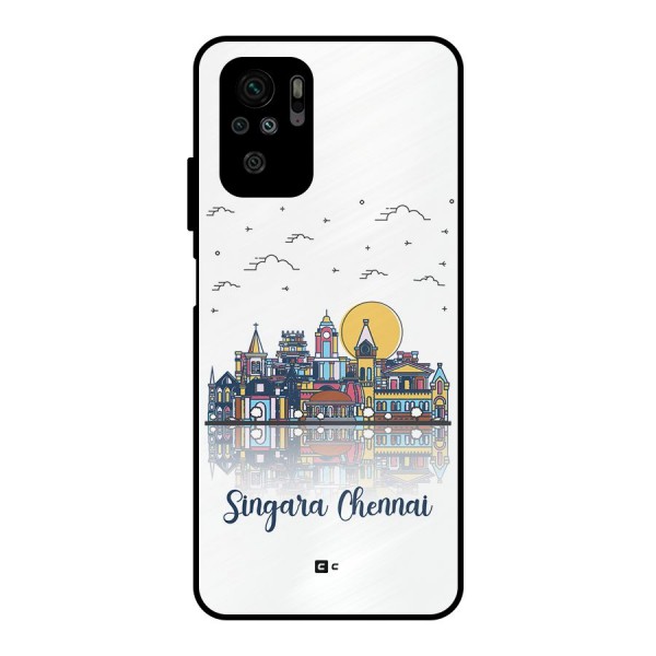 Chennai City Metal Back Case for Redmi Note 10S
