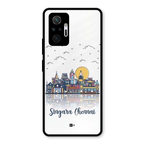 Chennai City Metal Back Case for Redmi Note 10 Pro