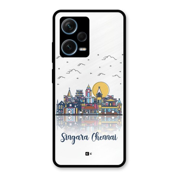 Chennai City Metal Back Case for Redmi Note 12 Pro Plus 5G