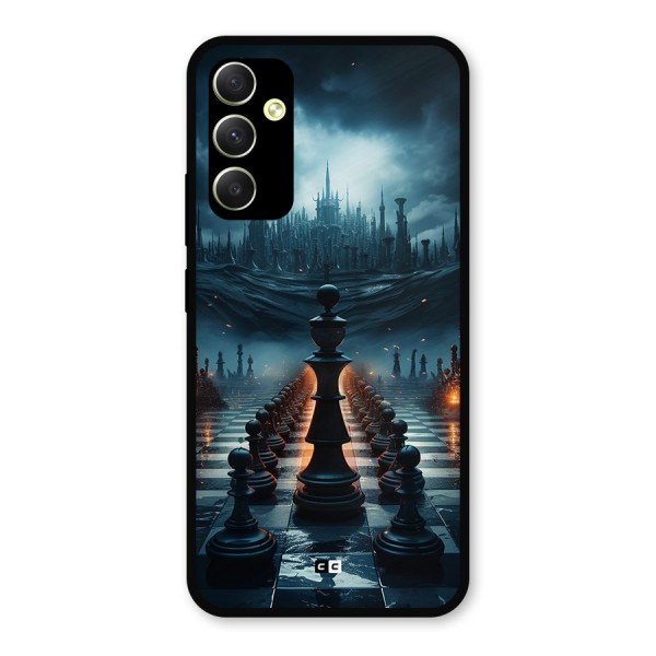 Chess World Metal Back Case for Galaxy A34