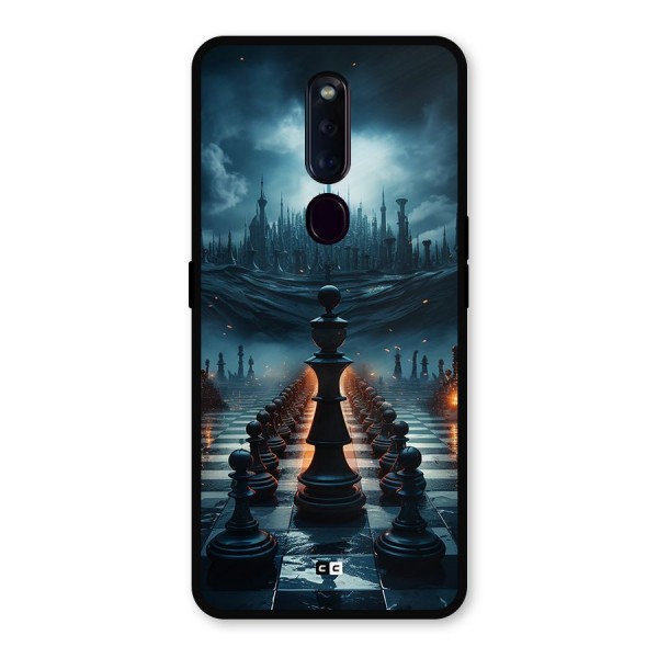 Chess World Metal Back Case for Oppo F11 Pro