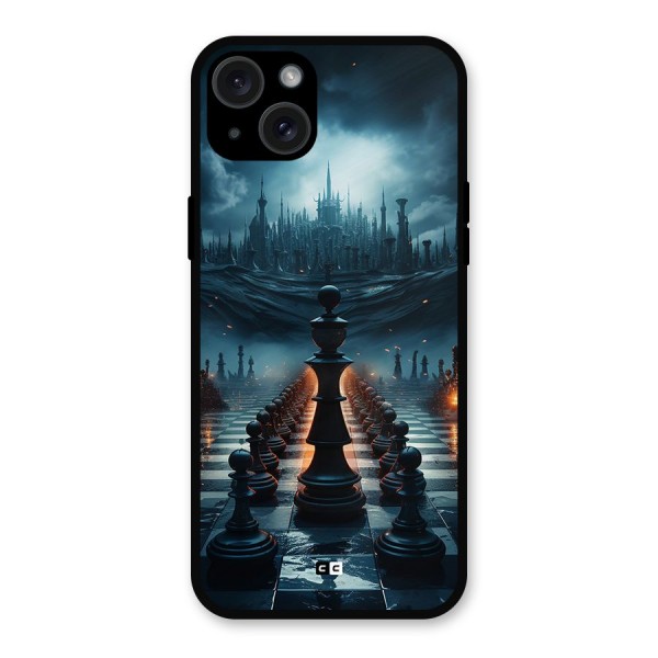 Chess World Metal Back Case for iPhone 15 Plus