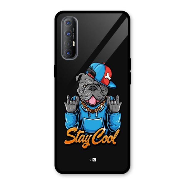 Chill Calm Cool Glass Back Case for Oppo Reno3 Pro