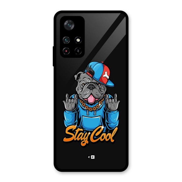 Chill Calm Cool Glass Back Case for Poco M4 Pro 5G