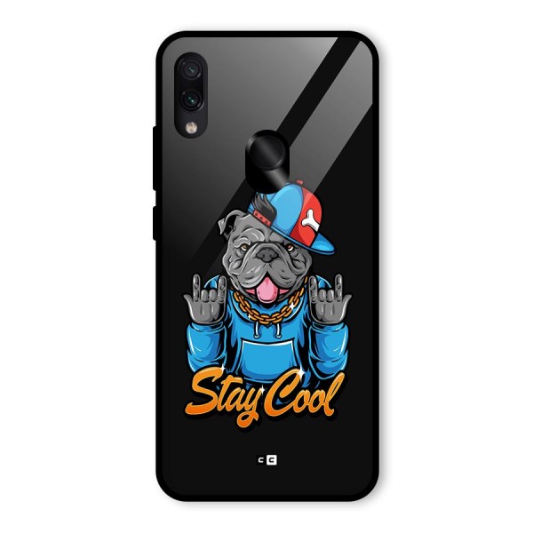 Chill Calm Cool Glass Back Case for Redmi Note 7S