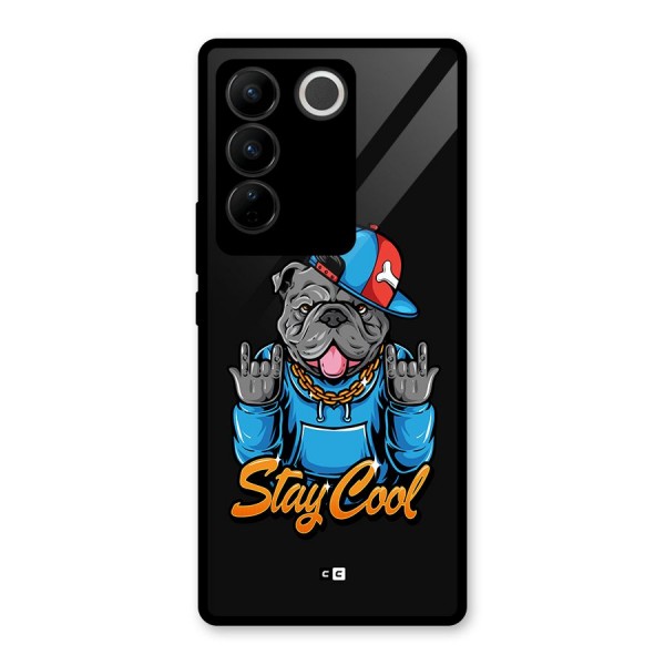 Chill Calm Cool Glass Back Case for Vivo V27