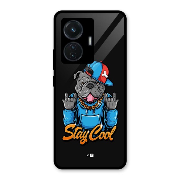 Chill Calm Cool Glass Back Case for iQOO Z6 44W