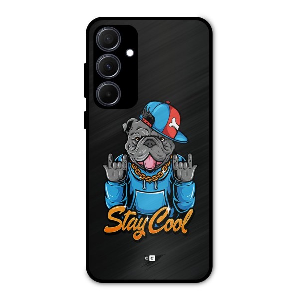 Chill Calm Cool Metal Back Case for Galaxy A35