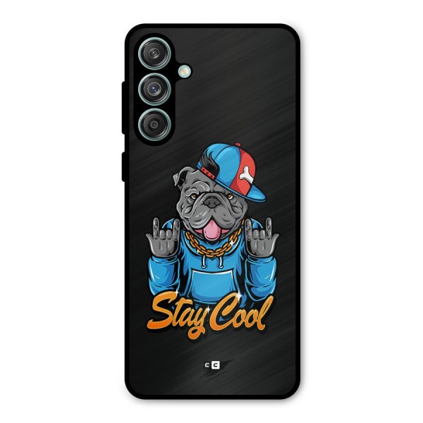 Chill Calm Cool Metal Back Case for Galaxy M55 5G
