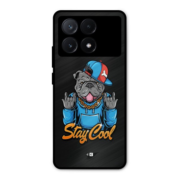 Chill Calm Cool Metal Back Case for Poco X6 Pro