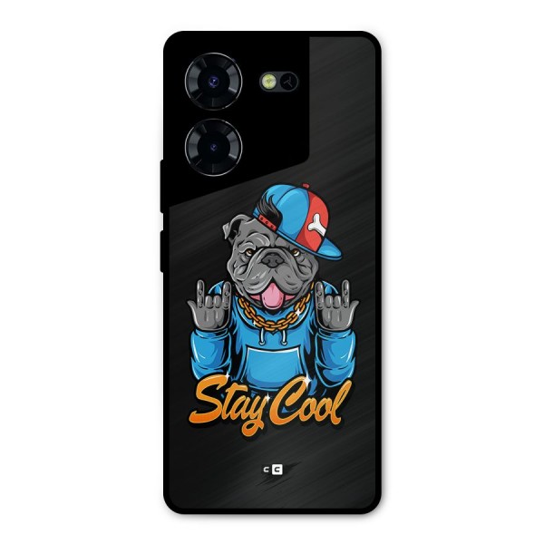 Chill Calm Cool Metal Back Case for Tecno Pova 5 Pro 5G